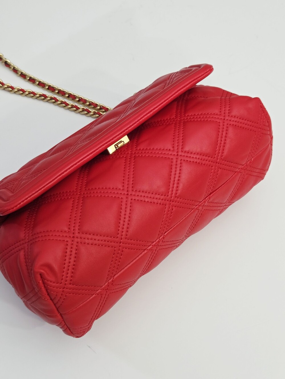 LIKE NEW TORY BURCH FLEMING SOFT CONVERTIBLE SHOULDER BAG - BRILLIANT RED - Picture 11 of 11